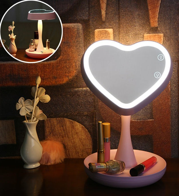 Electric 7 Colors LED Makeup Mirror Makeup