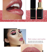 Shiny Metallic Lipstick Pearlescent Color Temperature Change Lipstick Gilt Lipstick