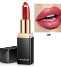 Shiny Metallic Lipstick Pearlescent Color Temperature Change Lipstick Gilt Lipstick