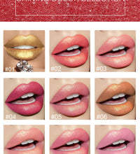 Shiny Metallic Lipstick Pearlescent Color Temperature Change Lipstick Gilt Lipstick