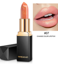 Shiny Metallic Lipstick Pearlescent Color Temperature Change Lipstick Gilt Lipstick