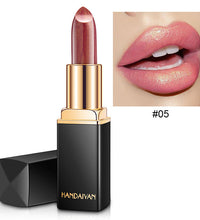 Shiny Metallic Lipstick Pearlescent Color Temperature Change Lipstick Gilt Lipstick