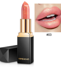 Shiny Metallic Lipstick Pearlescent Color Temperature Change Lipstick Gilt Lipstick