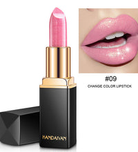 Shiny Metallic Lipstick Pearlescent Color Temperature Change Lipstick Gilt Lipstick