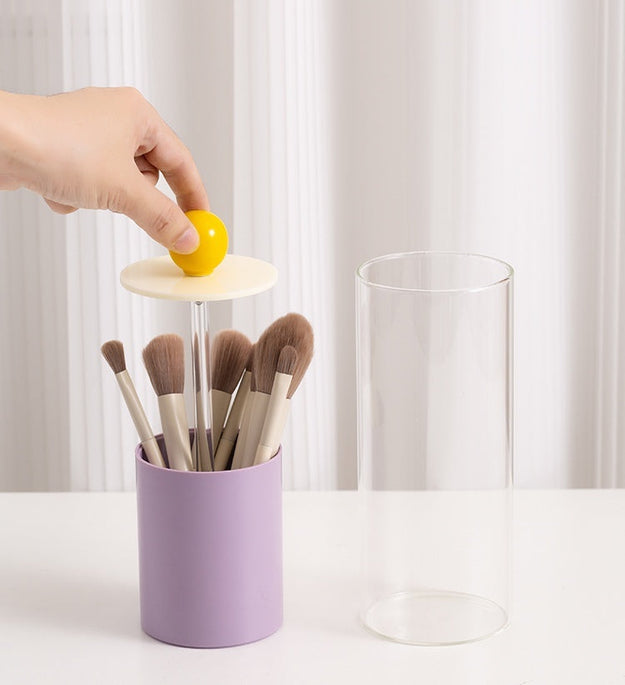 Lifting Makeup Brush Desktop Storage Box