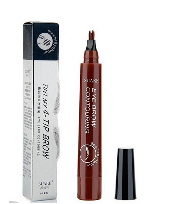 Long-Lasting 4-Tip Liquid Eyebrow Pencil