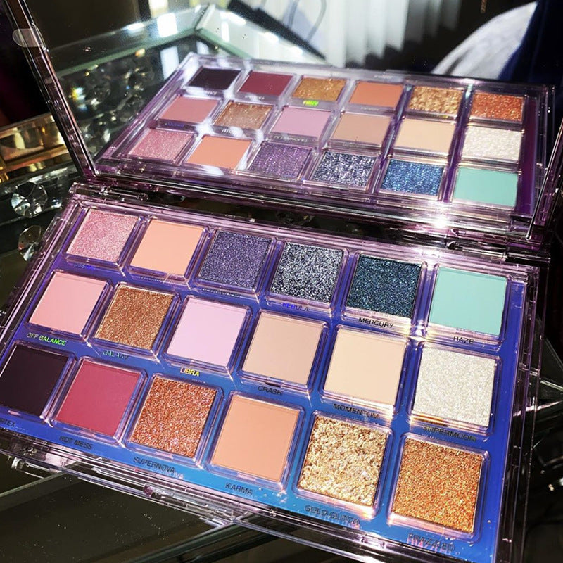 Vibrant Desert Eyeshadow Palette with Crystal Texture