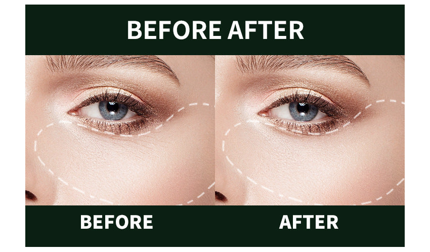 Green Algae Eye Mask before and after